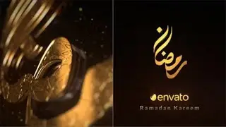Download After Effects 3D Gold Ramadan Kareem Logo Intro