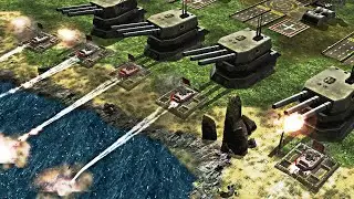 USA BOSS + Air Force vs 7 USA BOSS - Command & Conquer Generals Apocalyptic