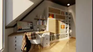 3D Mimari Modelleme - Genç Odası