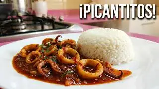 Delicious squid in spicy sauce