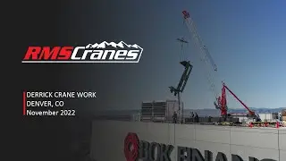 Jaso J1920 Derrick Crane Working On Top of 470 Feet Tall Building | Denver, CO 