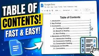How To Add Table of Contents In Google Docs