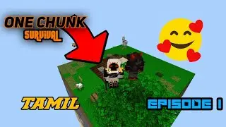 ONE CHUNK  survival  /MINECRAFT/TAMIL #tamil  #trendingvideo