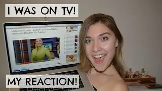 REACTING TO MY LIVE TV APPEARANCE  | HaileyGrace