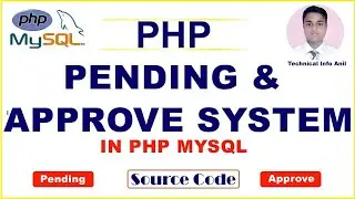 PENDING REQUEST ACCEPT OR DECLINE IN PHP MYSQL || APPROVE OR REMOVE USER REGISTRATION REQUEST
