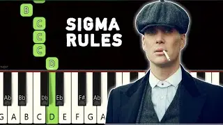 Sigma Rule Song | Piano tutorial | Piano Notes | Piano Online 