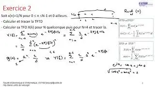 Exercices - TFTD, TFD et Fenêtrage 1