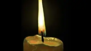 Photoshop drawing process - Candle / Рисунок в Фотошоп - Свеча