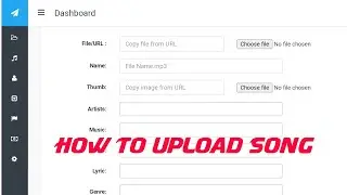 how to upload song in php autoindex site | php site me song kaise upload kare