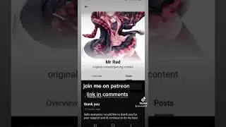 patreon is live come join it