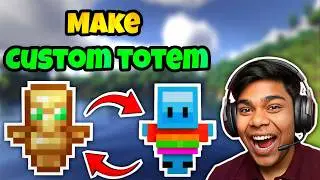 How To Make Custom Skin Totem Of Undying In Minecraft JAVA I Custom Totem Texture Pack