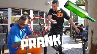Breakaway Bottles Prank!!!!! (GONE WRONG!!!)