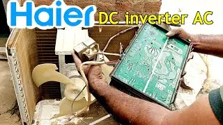 How To Open Outdoor Circuit PCB Board Haier Inverter AC Full Guide Complete 4K Video