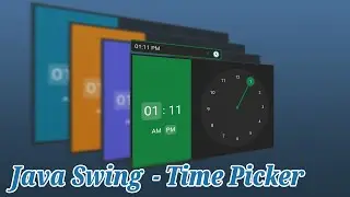 How to use TimePicker in Java Swing with FlatLaf