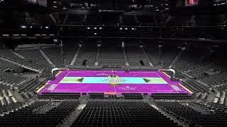 El Valle Court Timelapse. Phoenix Suns Display In-Season Tournament Court.