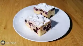 Jednostavan kolač sa borovnicama i grizom - Recept za kolač sa borovnicama