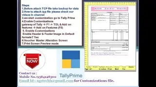 Advanced or Amazing  TDL Header and Footer Image  in Tally Prime  File Education Tally