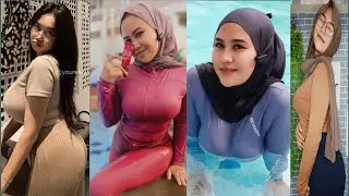 TIKTOK JILBAB GUNUNG NONJOL BULAT BESAR ||JILBAB KETAT EP 10
