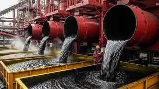 Inside the MASSIVE Crude Oil Factory Process – How Oil Becomes Gasoline