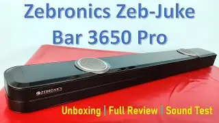 Zebronics Zeb-juke bar 3650 Pro soundbar | Unboxing | Sound test | Full Review in Hindi (हिंदी में)