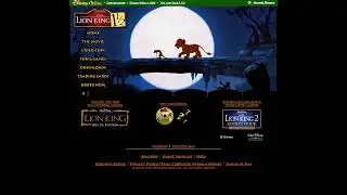 The Lion King 1½ flash website in 2004