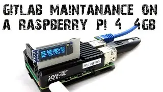 Maintenance of GitLab on a Raspberry Pi 4 - OLED Status Display, passiv Cooling, GitLab Update