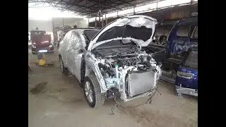 Ремонт задних крыльев Honda Vezel - шпаклёвкой кашу не испортишь!