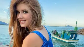 LANCHA ATÉ A ILHA do CAMPECHE 🚀 NOSSA BELA 🏝️ SC 😍PARTE 02 - Modelo Julinha