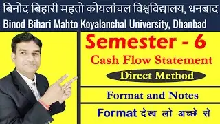 Cash flow| part 1|  Direct Method| Cash flow Statement| B.com| Class 12 Accounts| Management A/c|