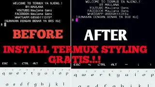 CARA INSTALL TERMUX STYLING GRATIS DI ANDROID.!!