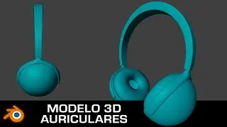 Modelado 3D Auriculares en Blender - Tutorial Hard Surface