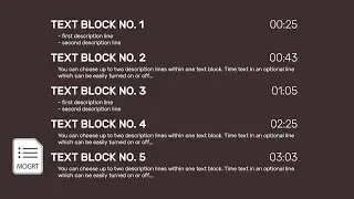 Transition With Text Blocks  | Mogrt Template