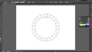 How to create a color wheel template in Adobe Illustrator CS6