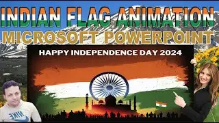 INDIAN FLAG ANIMATION IN MICROSOFT POWERPOINT PRESENTATION #microsoftpowerpoint