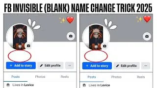HOW TO MAKE INVISIBLE (Blank) NAME ON FACEBOOK | 100% WORKING 2025