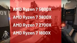 AMD Ryzen 7 5800X vs AMD Ryzen 7 3800X vs AMD Ryzen 7 2700X vs AMD Ryzen 7 1800X | Testing 13 games