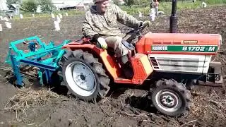 Копка картофеля на минитракторе Видео
