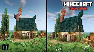 Minecraft Small House Build Timelapse 🏡 | Minecraft Timelapse #01