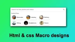 #1 : Html and css macro design | New series | imakedesigneasy :)