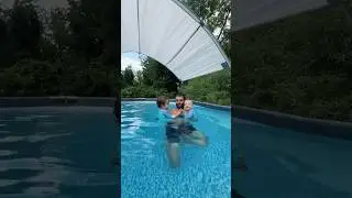 We did it for them #diyproject #abovegroundpool #diypool #summertime #swimmingpool #corememory