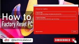 how to Full Reset windows 11( Factory Reset) Remove everything