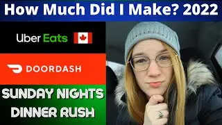 Uber Eats and DoorDash Canada Ride Along | Sunday Dinner Rush Deliveries
