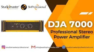 DJA 7000 Stereo Power #Amplifier w/ Built-in Crossover & EQ Processing by #StudiomasterProfessional