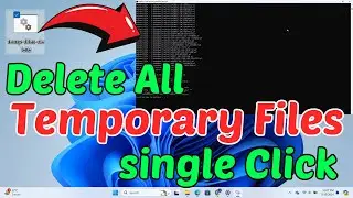How to Delete All Temporary Files, Cache in Laptop with Single Click | Script | Geek Help