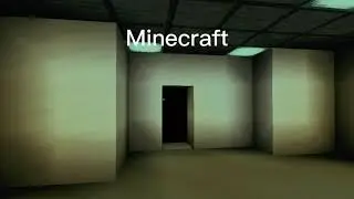 Backrooms (imagenes construidas en Minecraft)