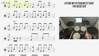 🥁 Hit Me With Your Best Shot - Pat Benetar - (DRUMS ONLY)
