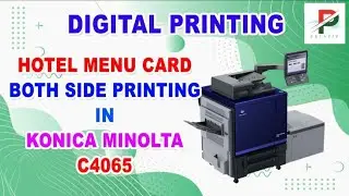 Hotel menu card printing in Konica Minolta c4065