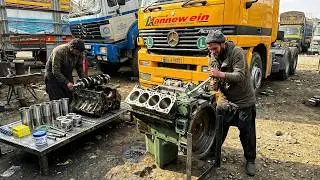 From Block to Fire – The Complete Mercedes V8 RebuildMercedes Engine with basic Tools