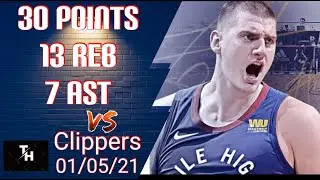 Nikola Jokic Full Highlights Vs Los Angeles Clippers . 30 Points 13 Rebounds  7 Assists.