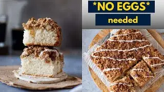 Effortless NO EGGS Coffee Cake ☕ with Cake Mix